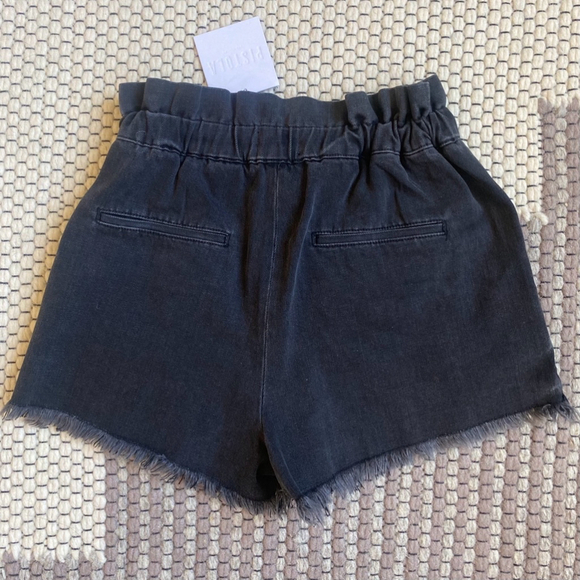 NWT Pistola Salem Cooper Paperbag Drawstrings Short in Black Size Small - Picture 5 of 7